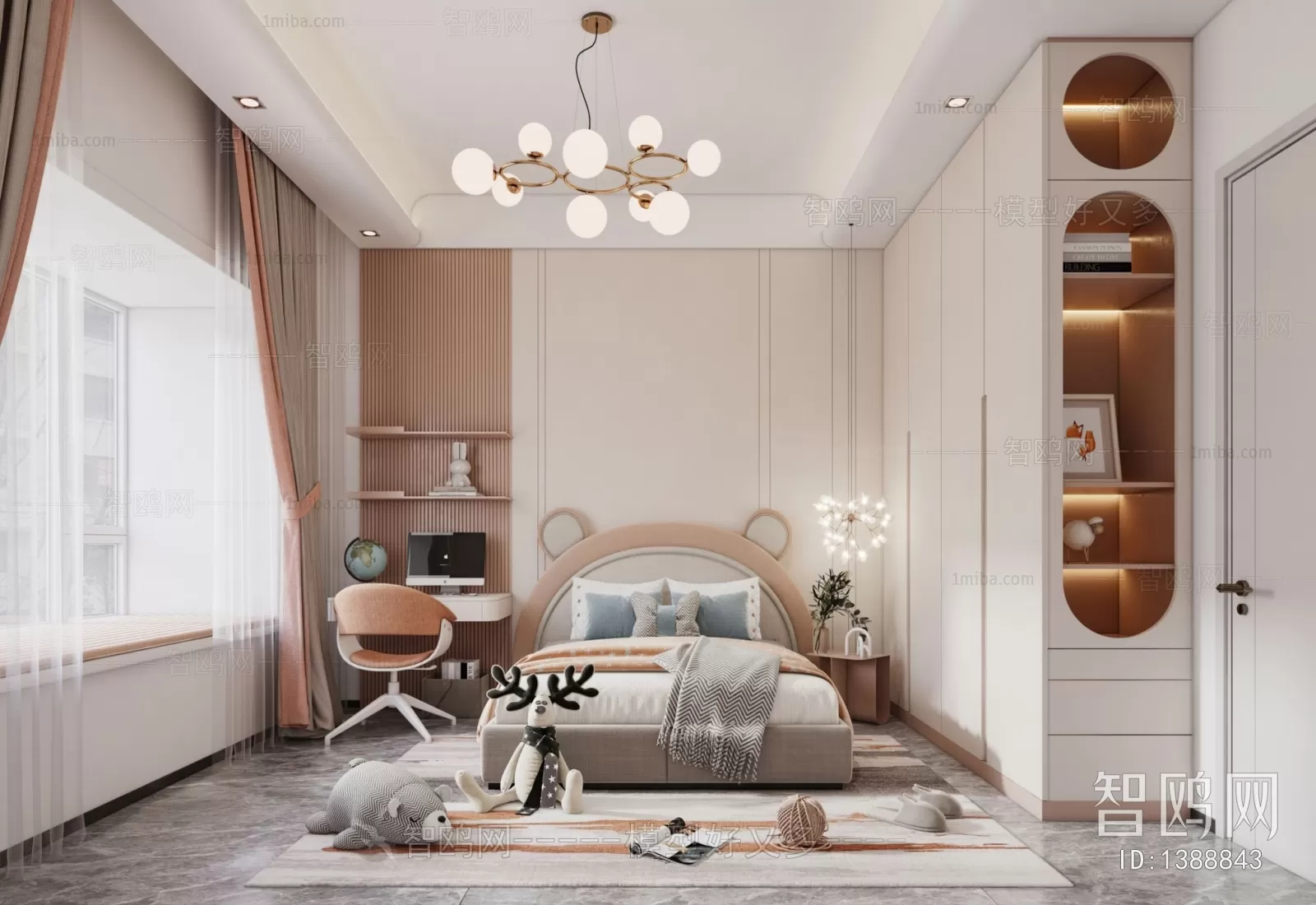 BED FOR KID – 3D MODELS – 063 – PRO