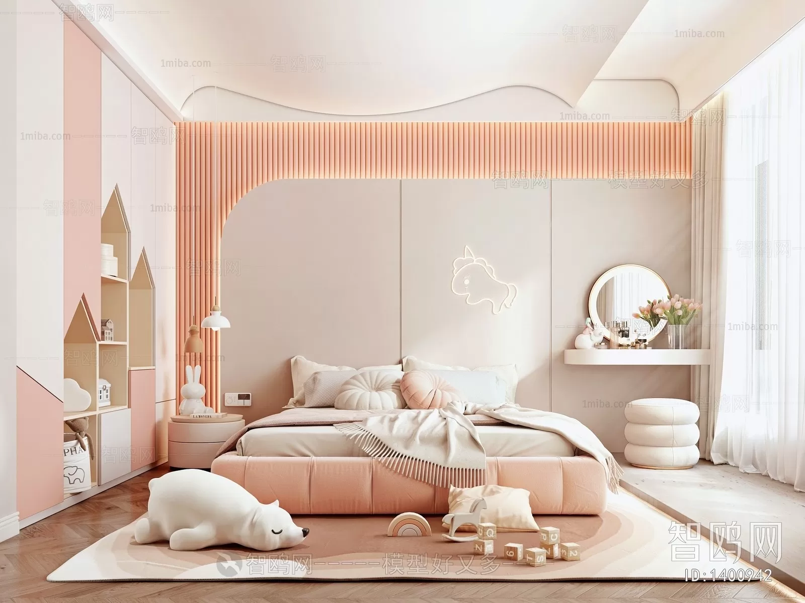 BED FOR KID – 3D MODELS – 065 – PRO