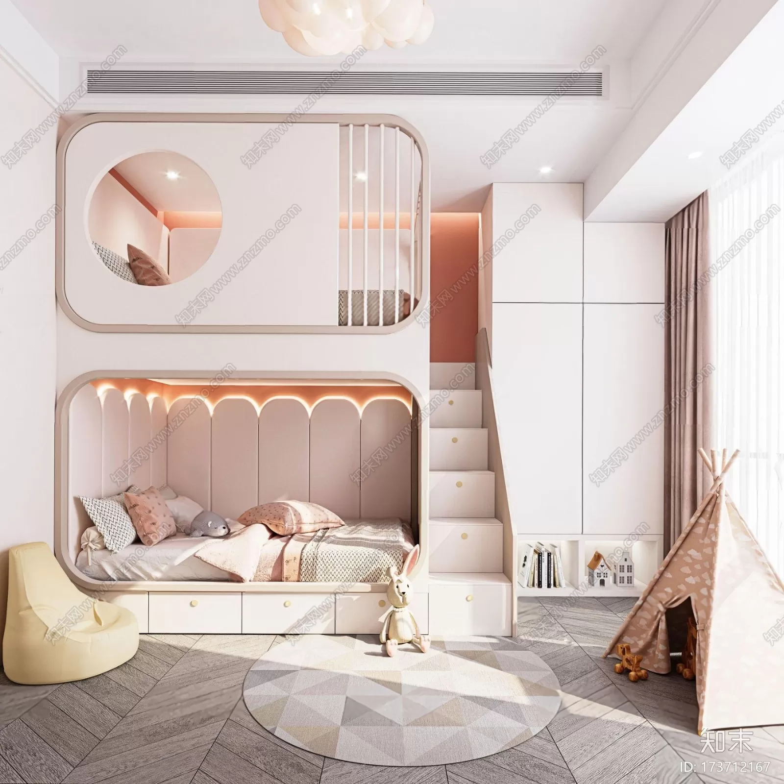 BED FOR KID – 3D MODELS – 068 – PRO