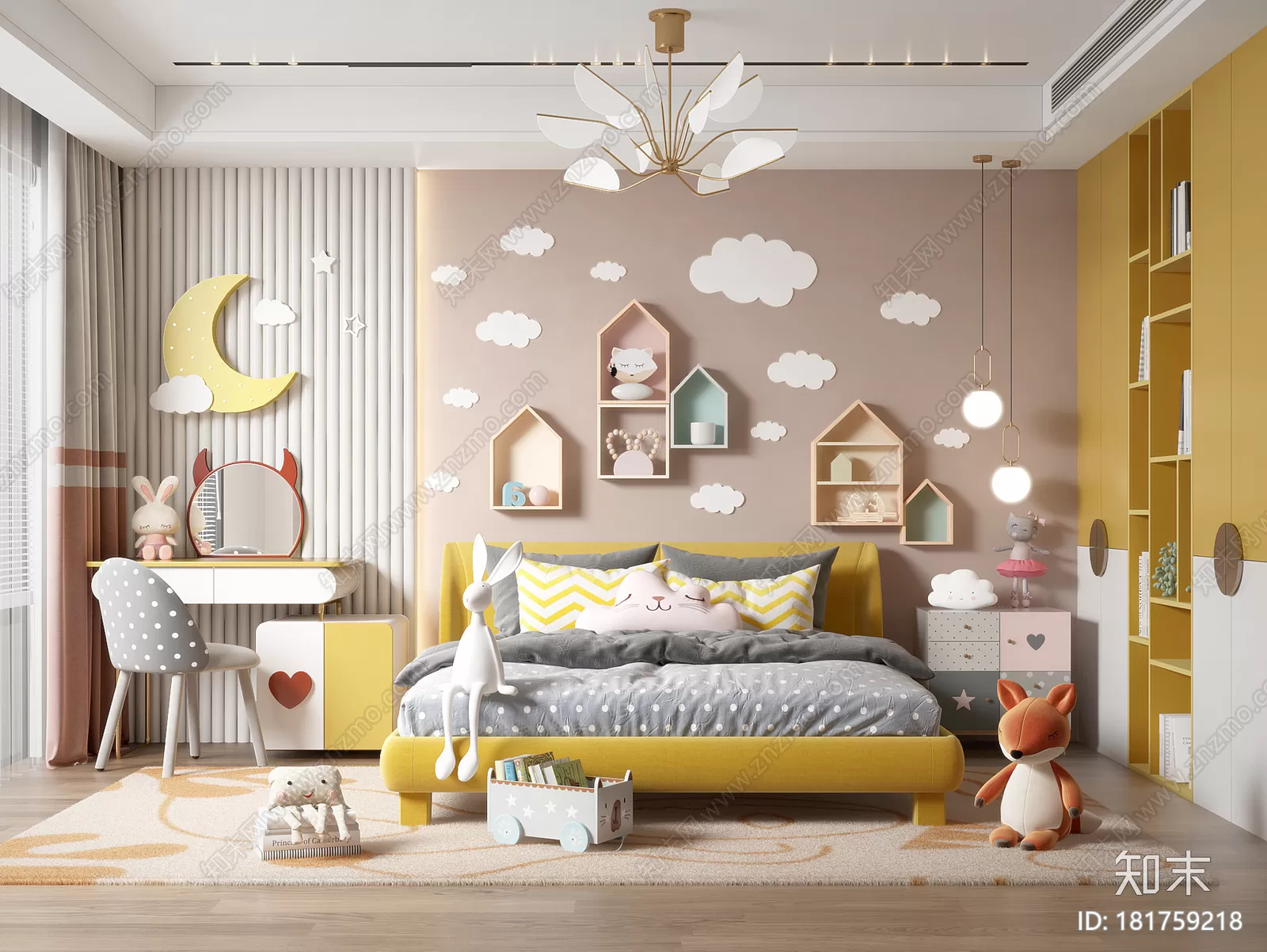 BED FOR KID – 3D MODELS – 069 – PRO