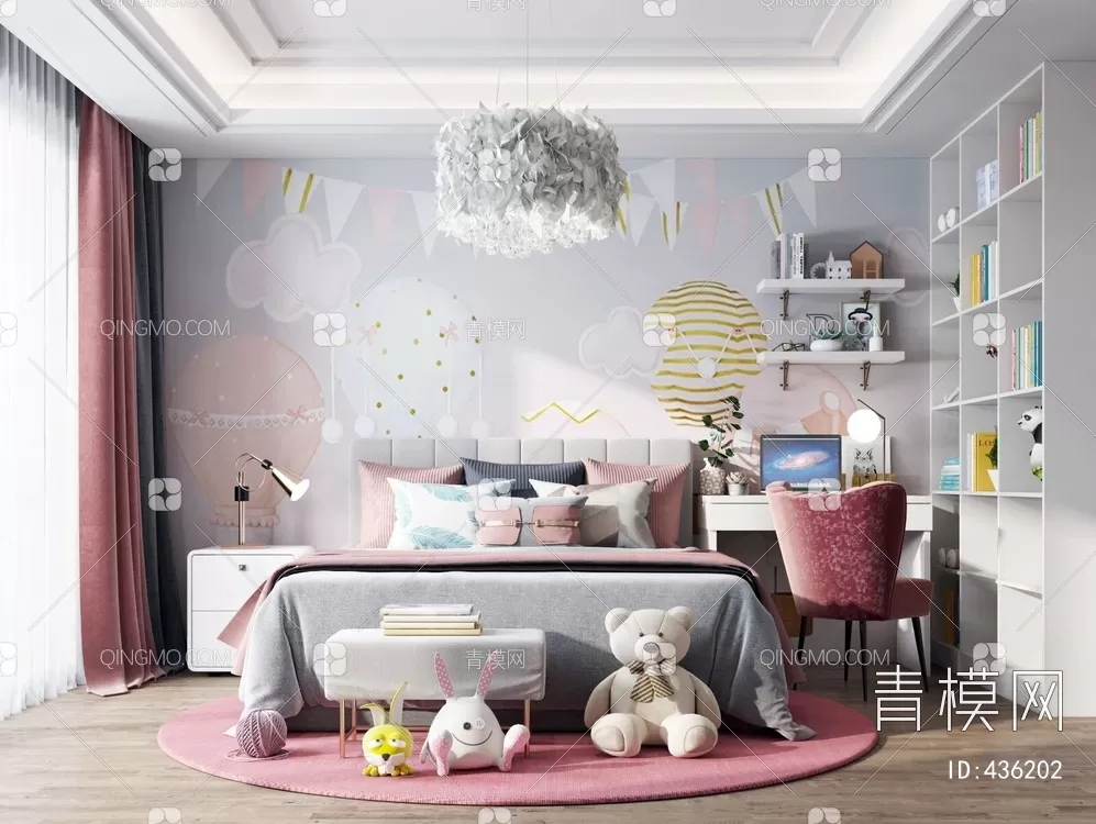 BED FOR KID – 3D MODELS – 077 – PRO