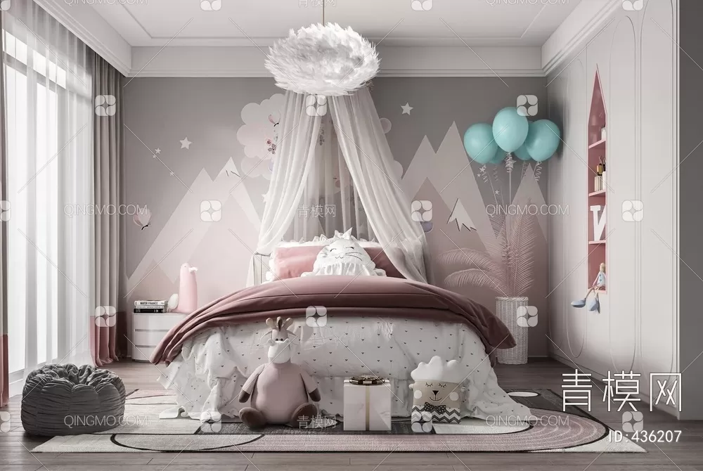 BED FOR KID – 3D MODELS – 079 – PRO