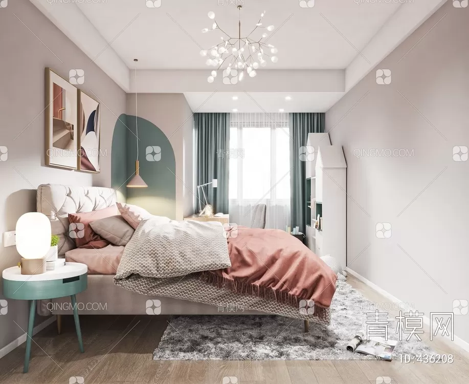 BED FOR KID – 3D MODELS – 080 – PRO