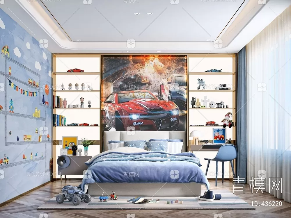 BED FOR KID – 3D MODELS – 082 – PRO