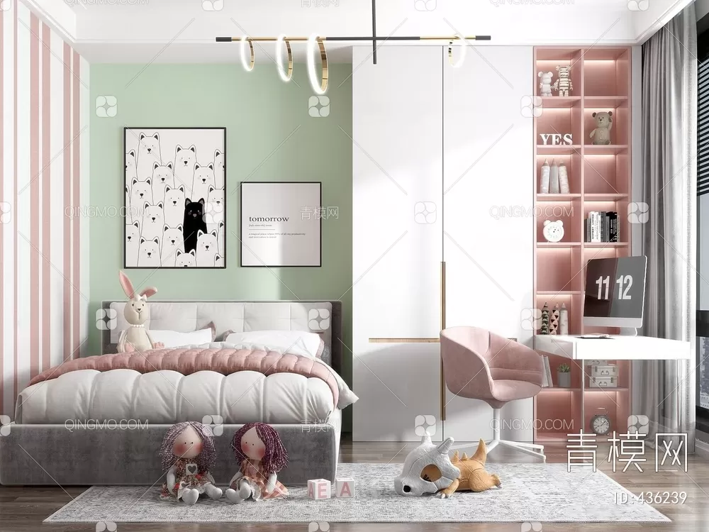 BED FOR KID – 3D MODELS – 087 – PRO