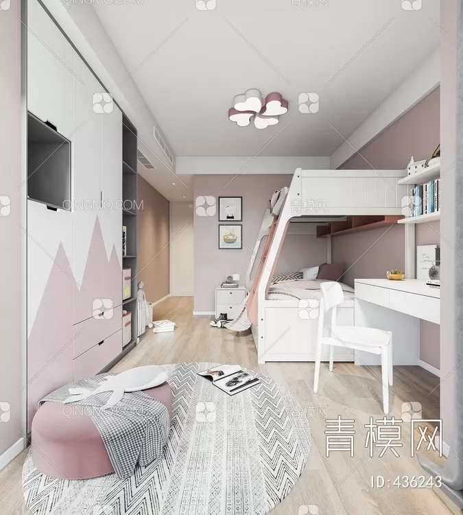 BED FOR KID – 3D MODELS – 090 – PRO