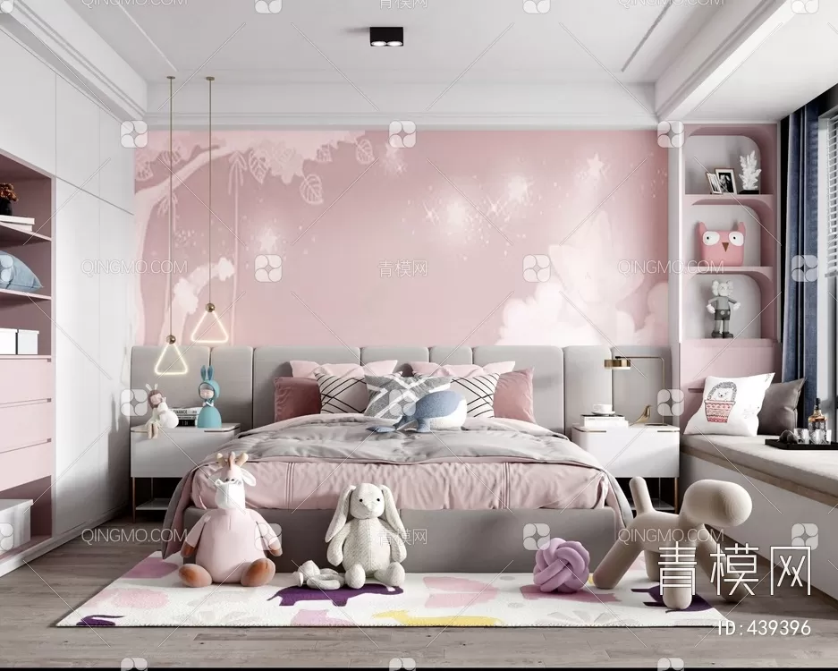 BED FOR KID – 3D MODELS – 107 – PRO