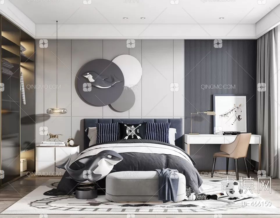 BED FOR KID – 3D MODELS – 115 – PRO