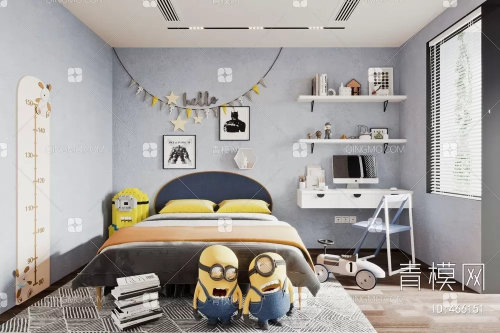 BED FOR KID – 3D MODELS – 116 – PRO