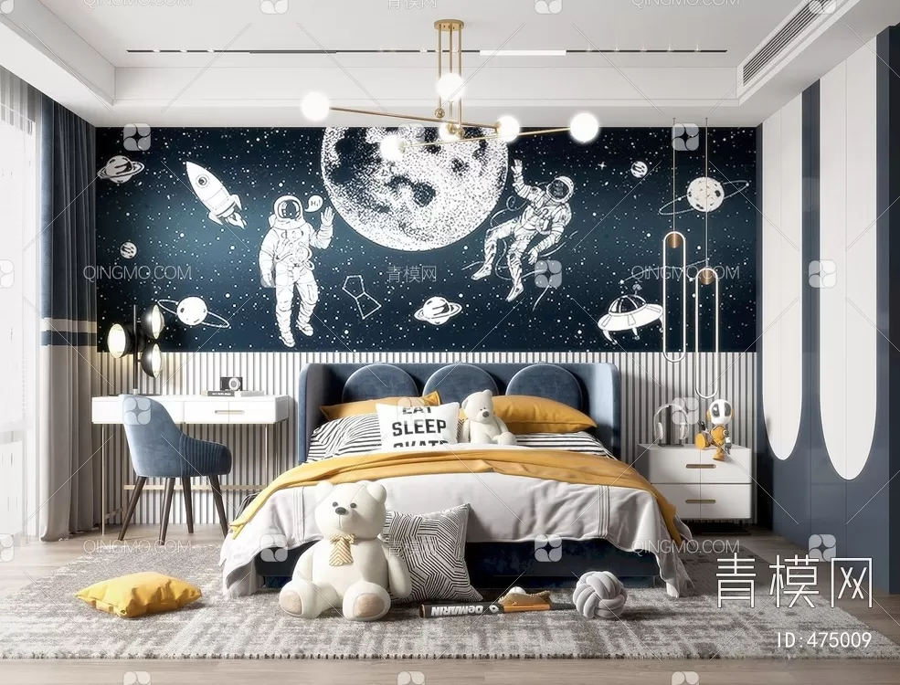 BED FOR KID – 3D MODELS – 120 – PRO