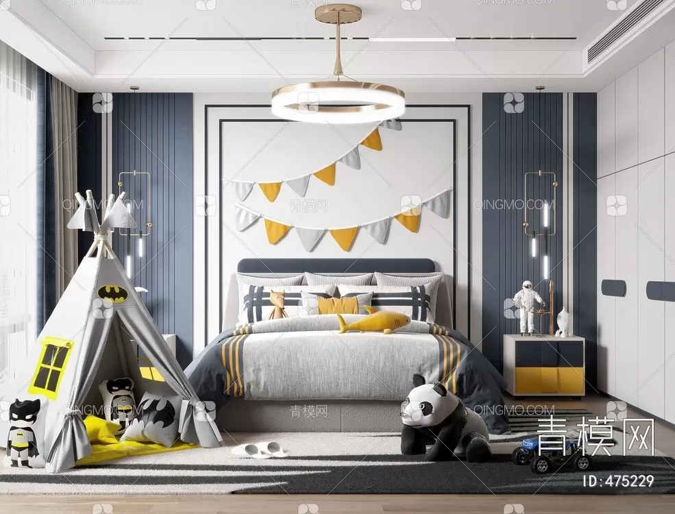 BED FOR KID – 3D MODELS – 127 – PRO