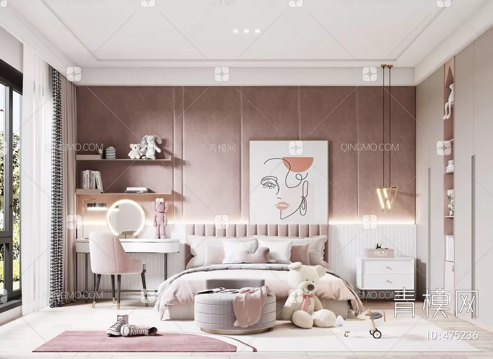 BED FOR KID – 3D MODELS – 128 – PRO