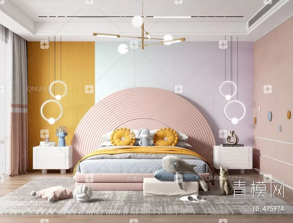 BED FOR KID – 3D MODELS – 131 – PRO