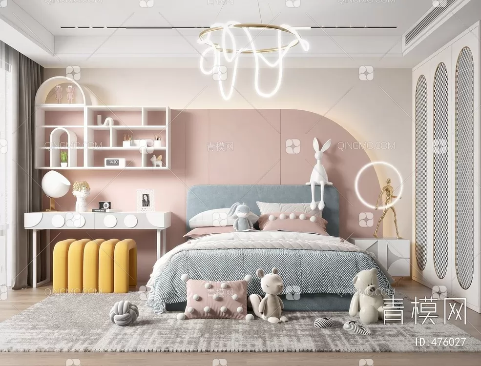 BED FOR KID – 3D MODELS – 140 – PRO