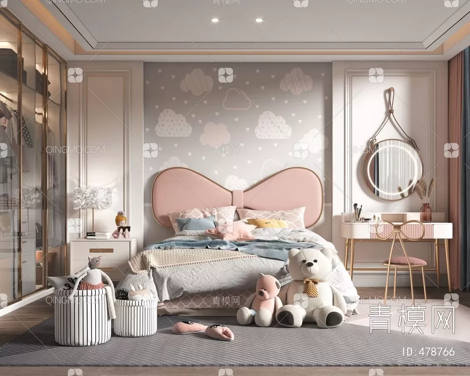 BED FOR KID – 3D MODELS – 159 – PRO