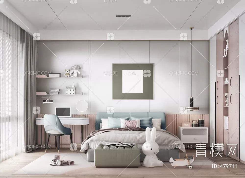 BED FOR KID – 3D MODELS – 162 – PRO