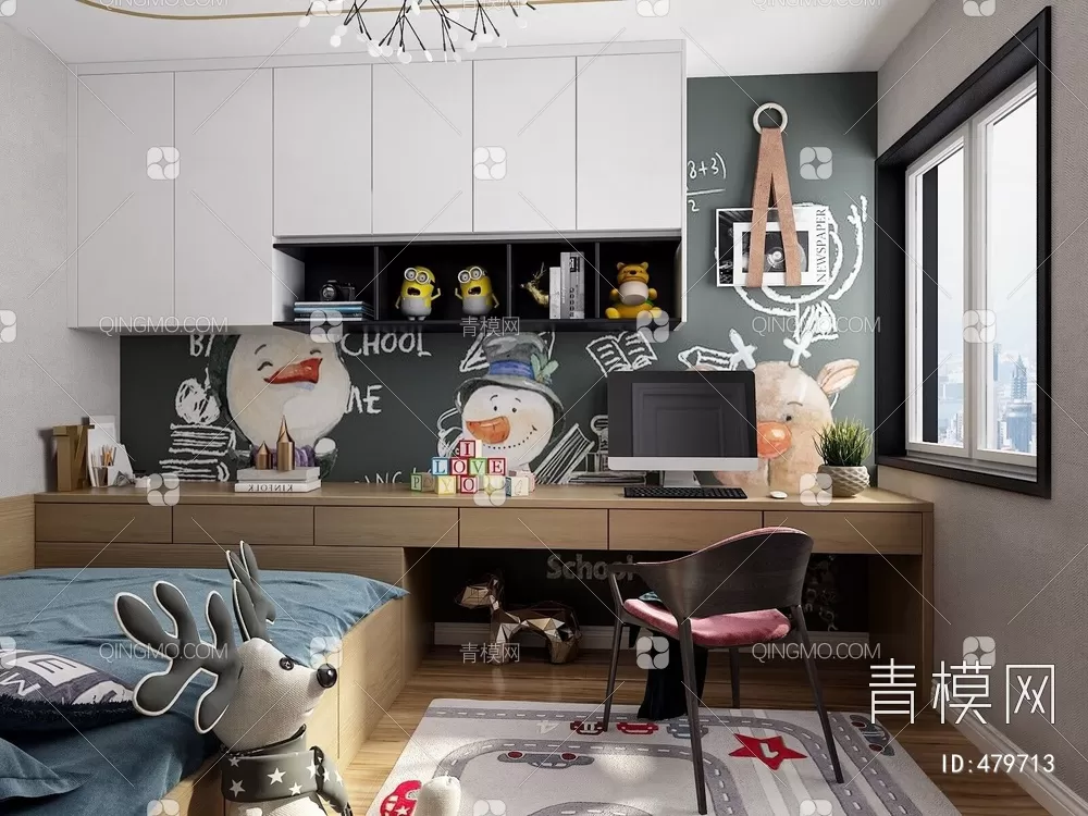 BED FOR KID – 3D MODELS – 163 – PRO