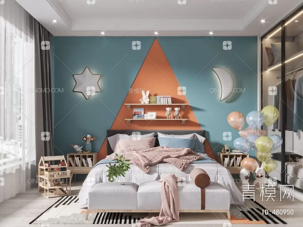 BED FOR KID – 3D MODELS – 166 – PRO