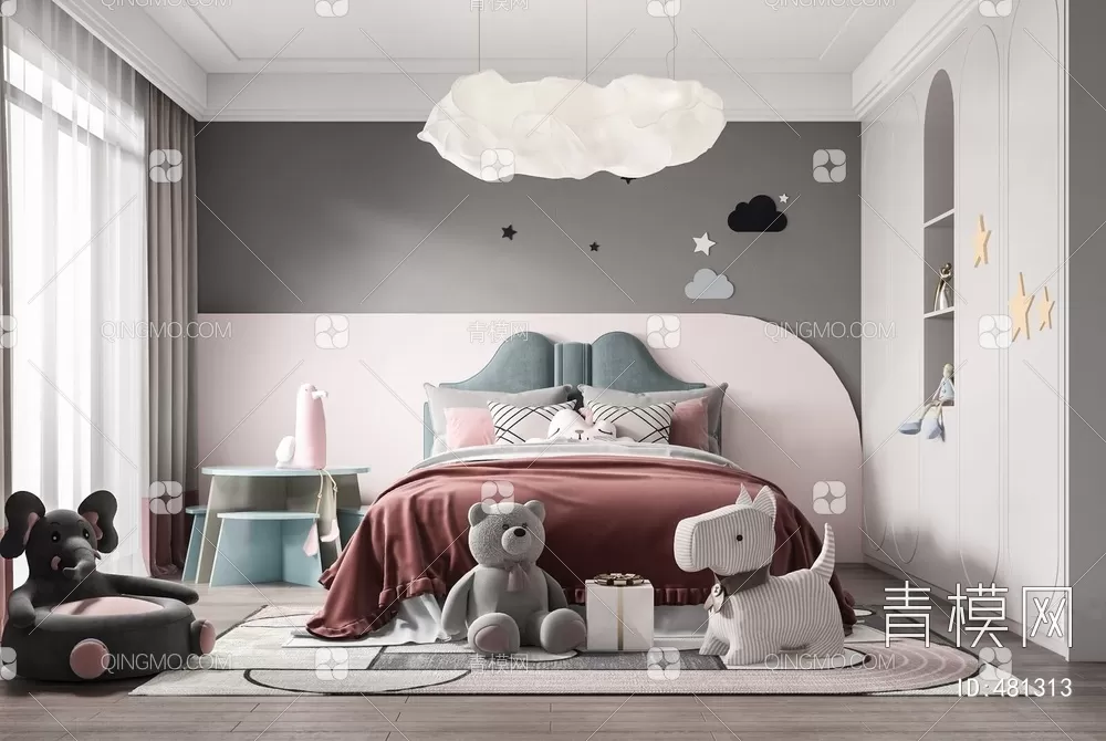 BED FOR KID – 3D MODELS – 172 – PRO