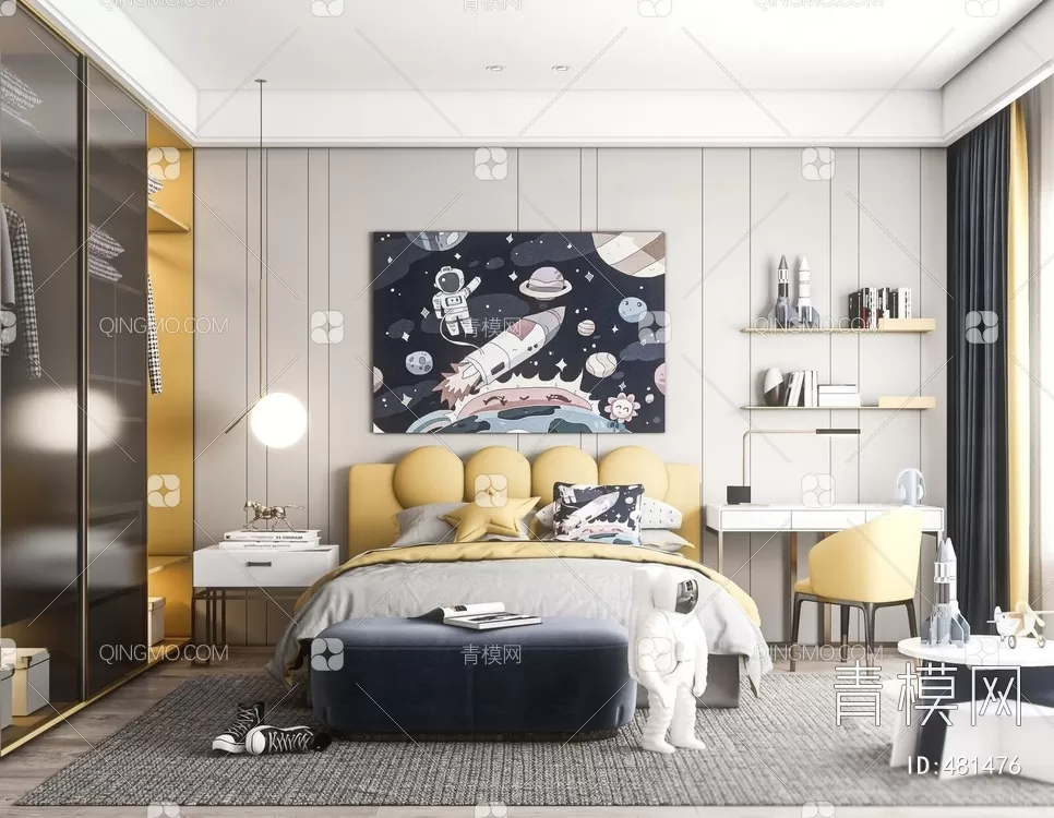 BED FOR KID – 3D MODELS – 175 – PRO