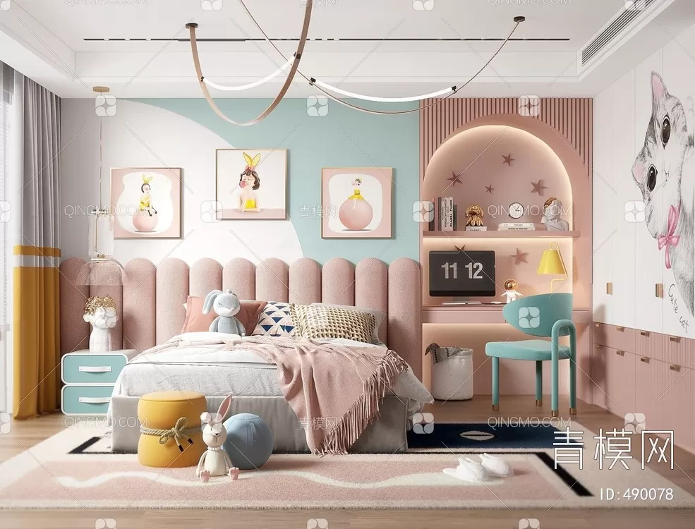 BED FOR KID – 3D MODELS – 203 – PRO