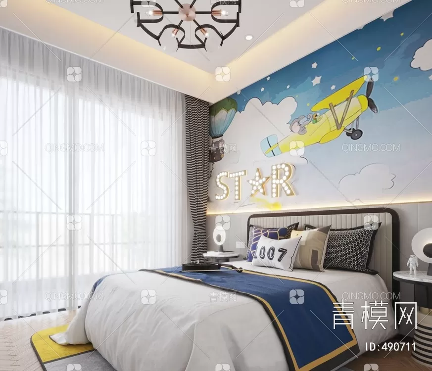 BED FOR KID – 3D MODELS – 207 – PRO