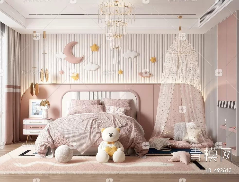 BED FOR KID – 3D MODELS – 210 – PRO