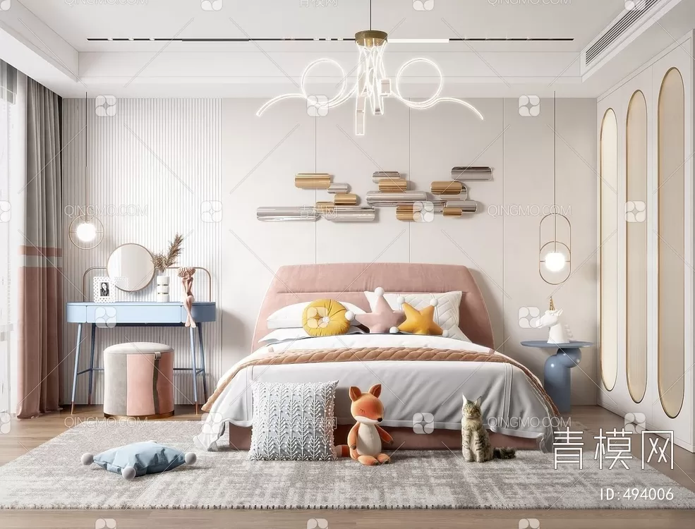 BED FOR KID – 3D MODELS – 214 – PRO