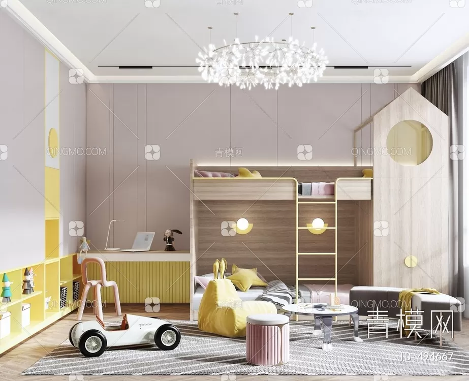 BED FOR KID – 3D MODELS – 216 – PRO