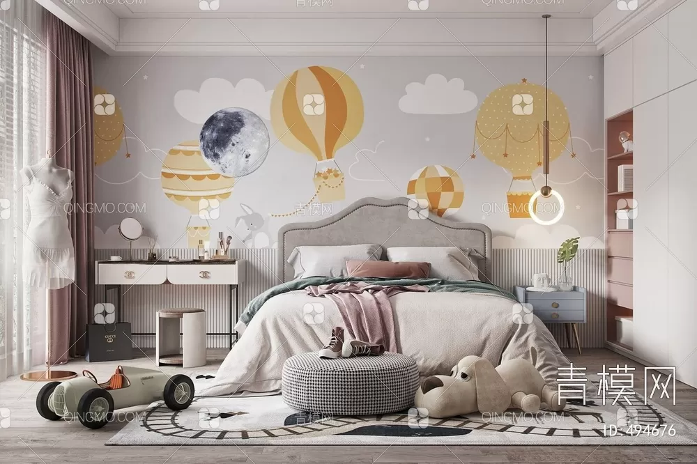 BED FOR KID – 3D MODELS – 217 – PRO