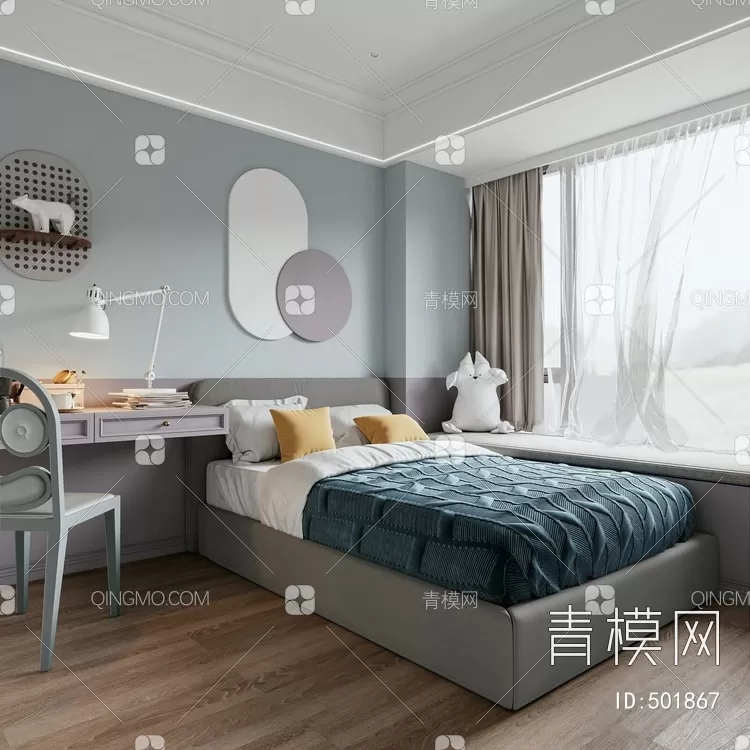 BED FOR KID – 3D MODELS – 230 – PRO