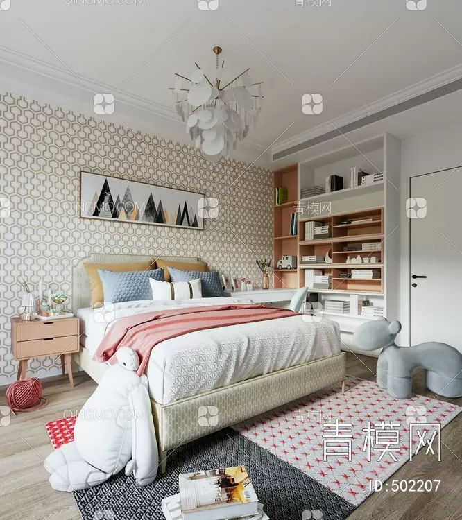 BED FOR KID – 3D MODELS – 231 – PRO