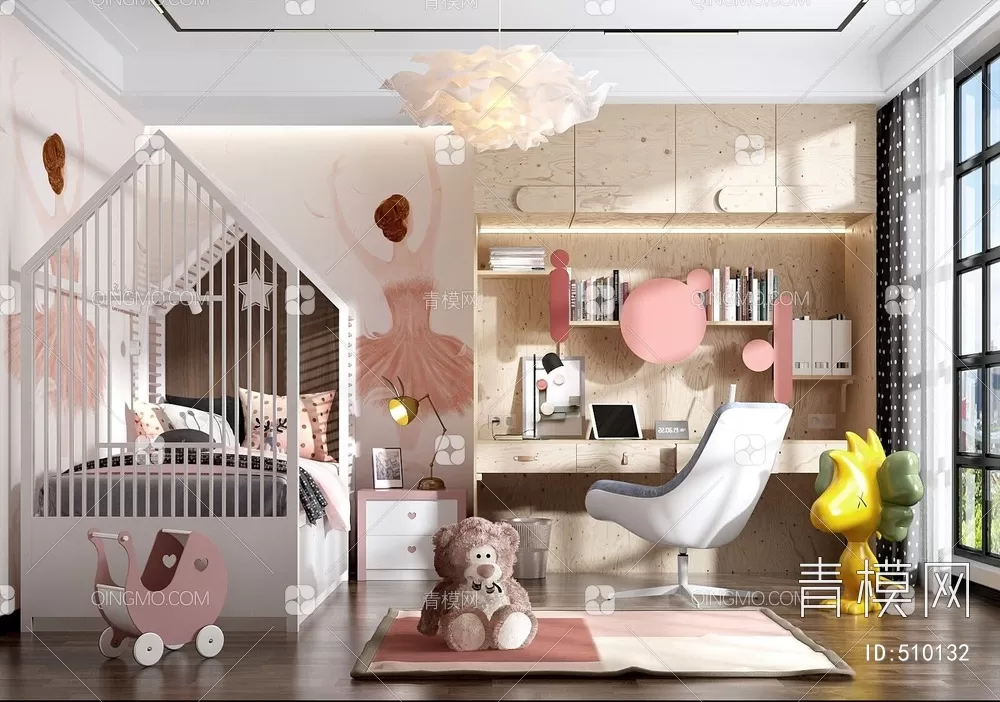 BED FOR KID – 3D MODELS – 237 – PRO