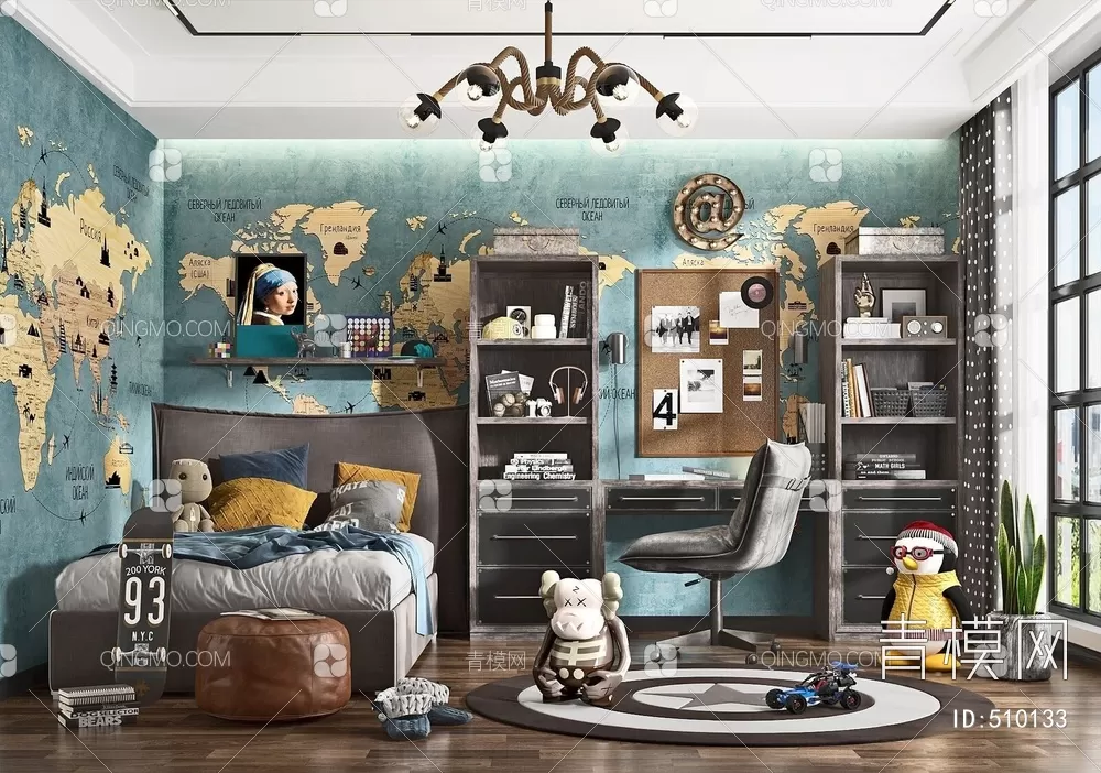 BED FOR KID – 3D MODELS – 238 – PRO