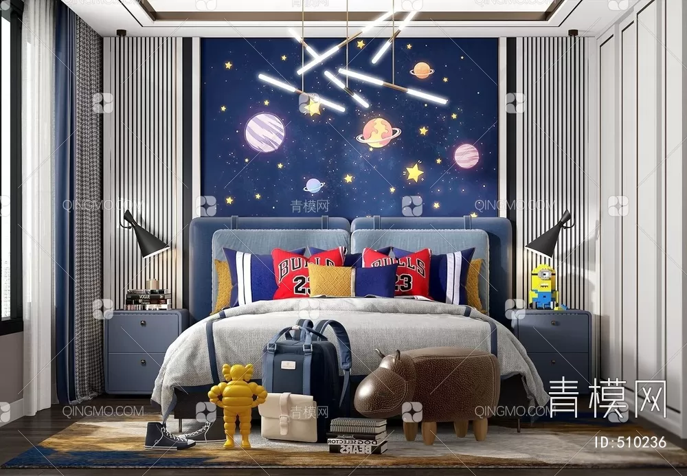 BED FOR KID – 3D MODELS – 242 – PRO