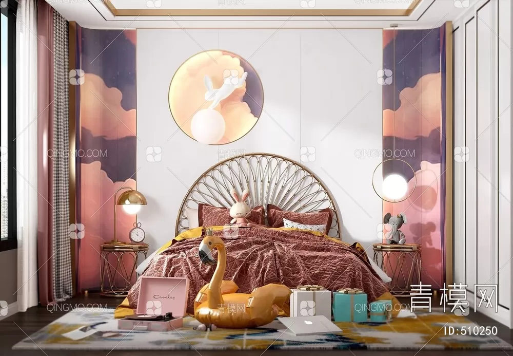 BED FOR KID – 3D MODELS – 243 – PRO