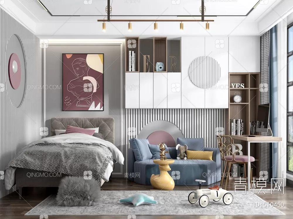 BED FOR KID – 3D MODELS – 249 – PRO