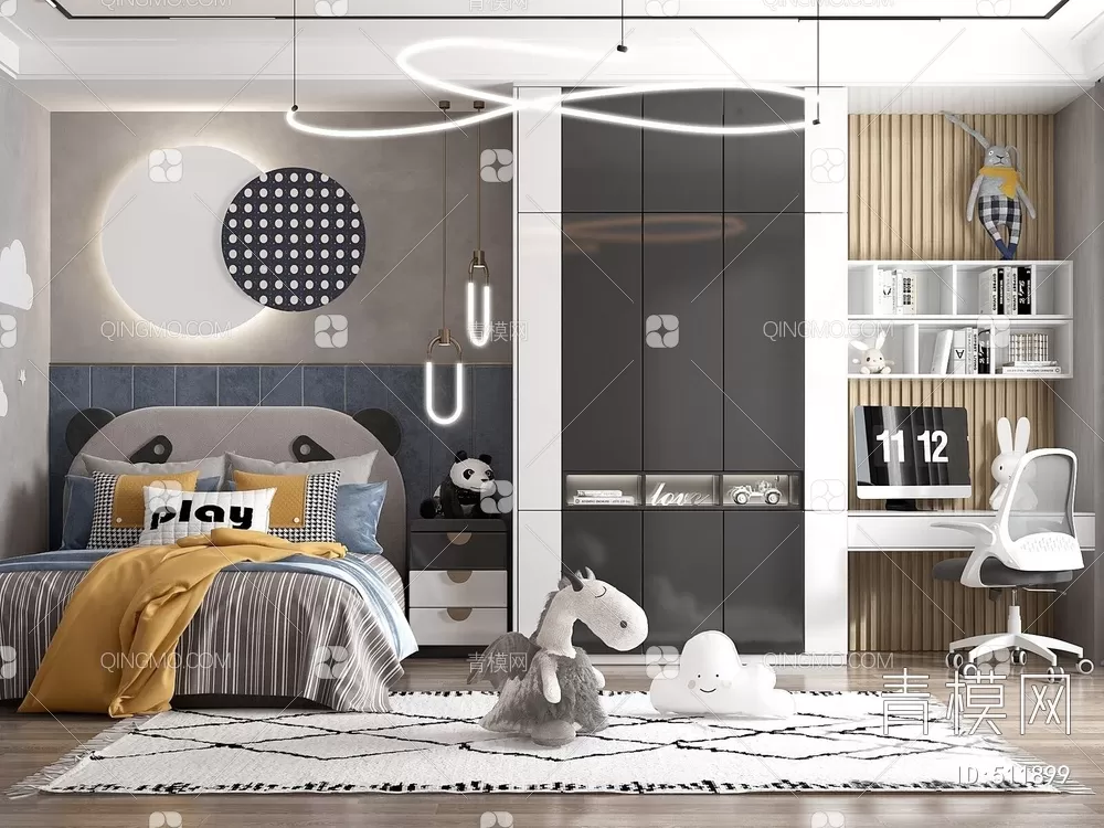 BED FOR KID – 3D MODELS – 252 – PRO