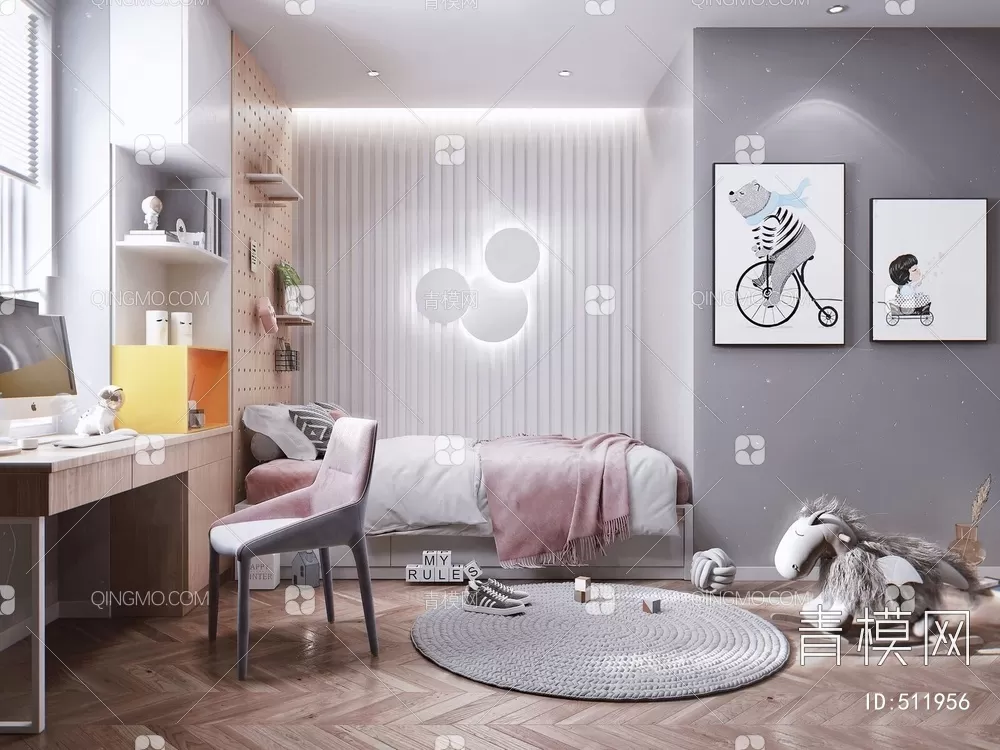 BED FOR KID – 3D MODELS – 254 – PRO