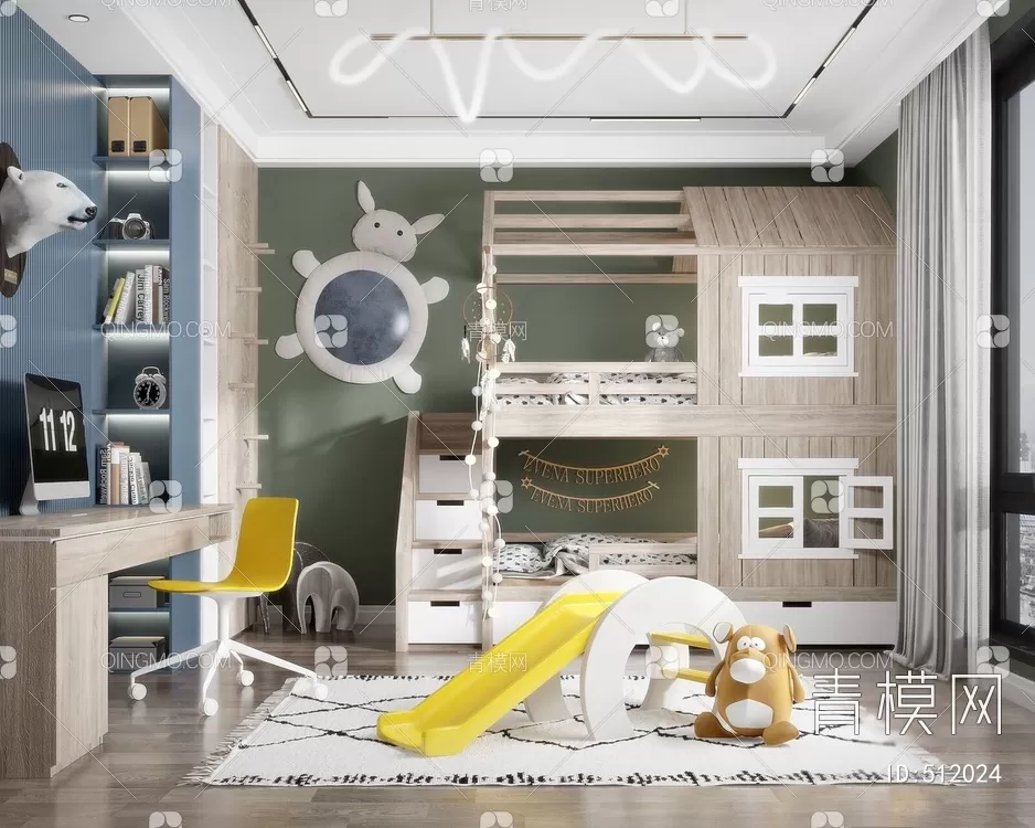 BED FOR KID – 3D MODELS – 259 – PRO