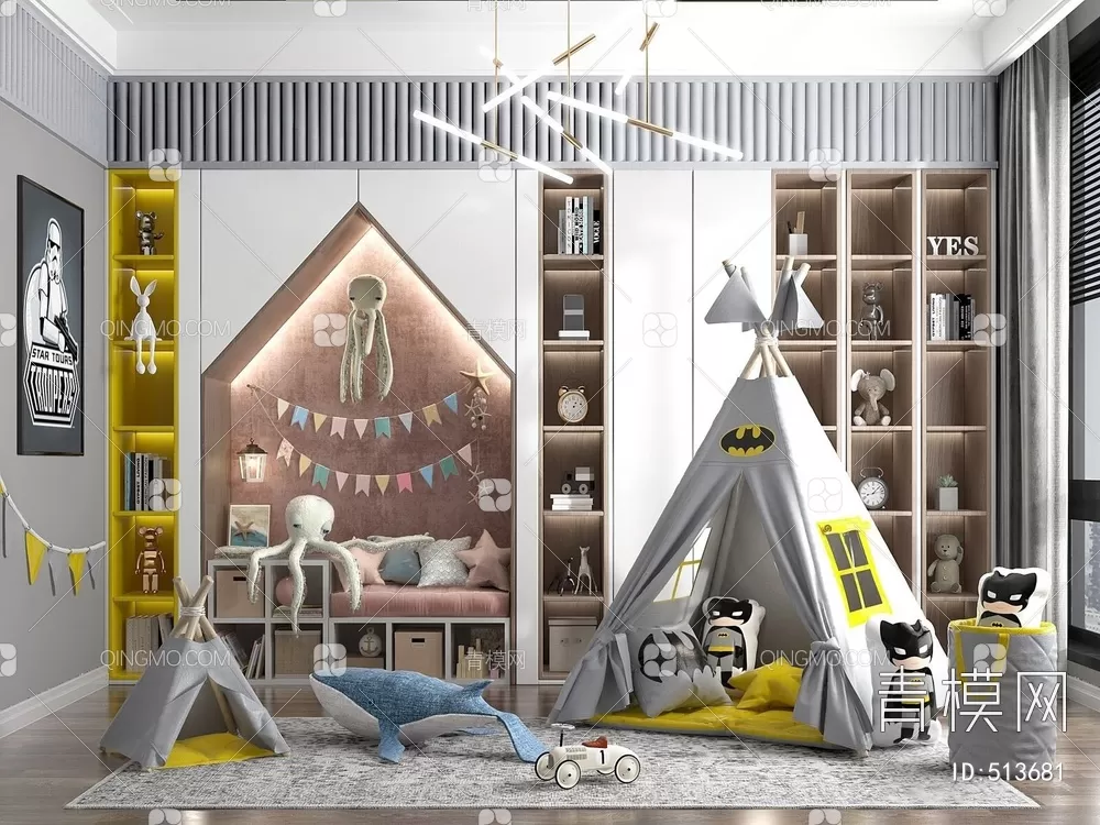 BED FOR KID – 3D MODELS – 261 – PRO