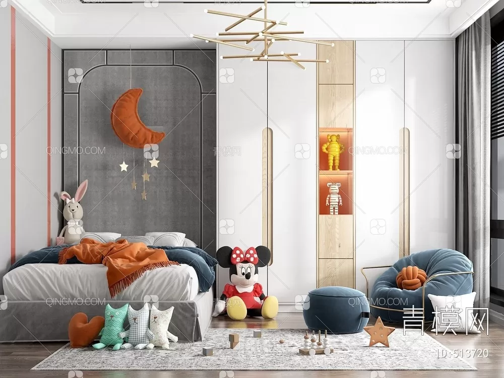 BED FOR KID – 3D MODELS – 264 – PRO