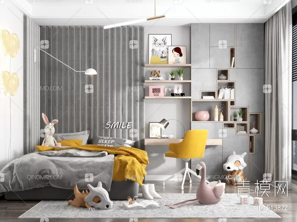 BED FOR KID – 3D MODELS – 266 – PRO