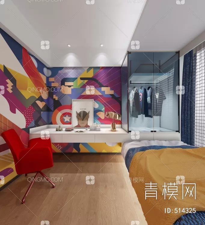 BED FOR KID – 3D MODELS – 277 – PRO