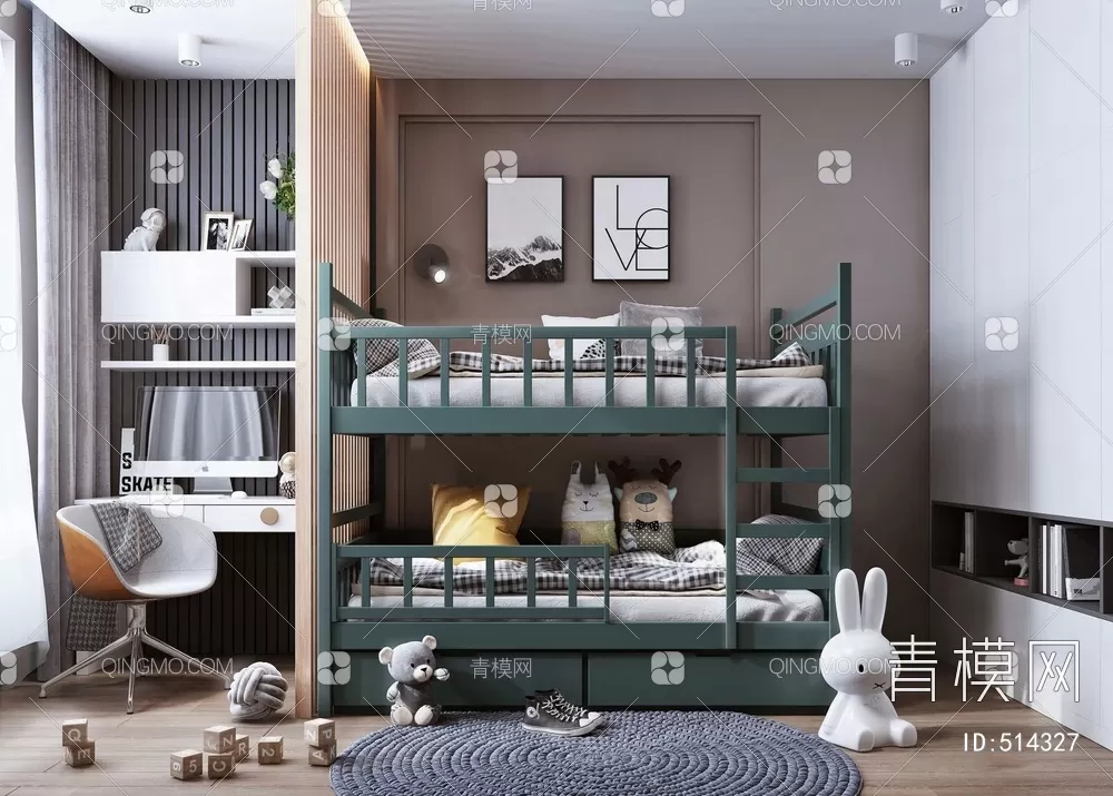 BED FOR KID – 3D MODELS – 278 – PRO