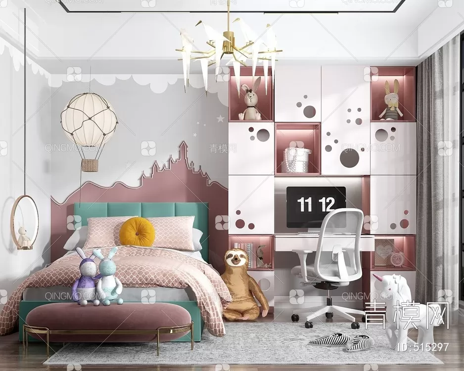 BED FOR KID – 3D MODELS – 283 – PRO