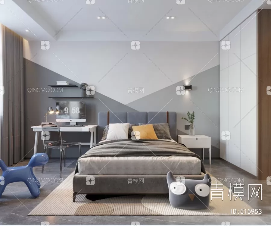 BED FOR KID – 3D MODELS – 291 – PRO