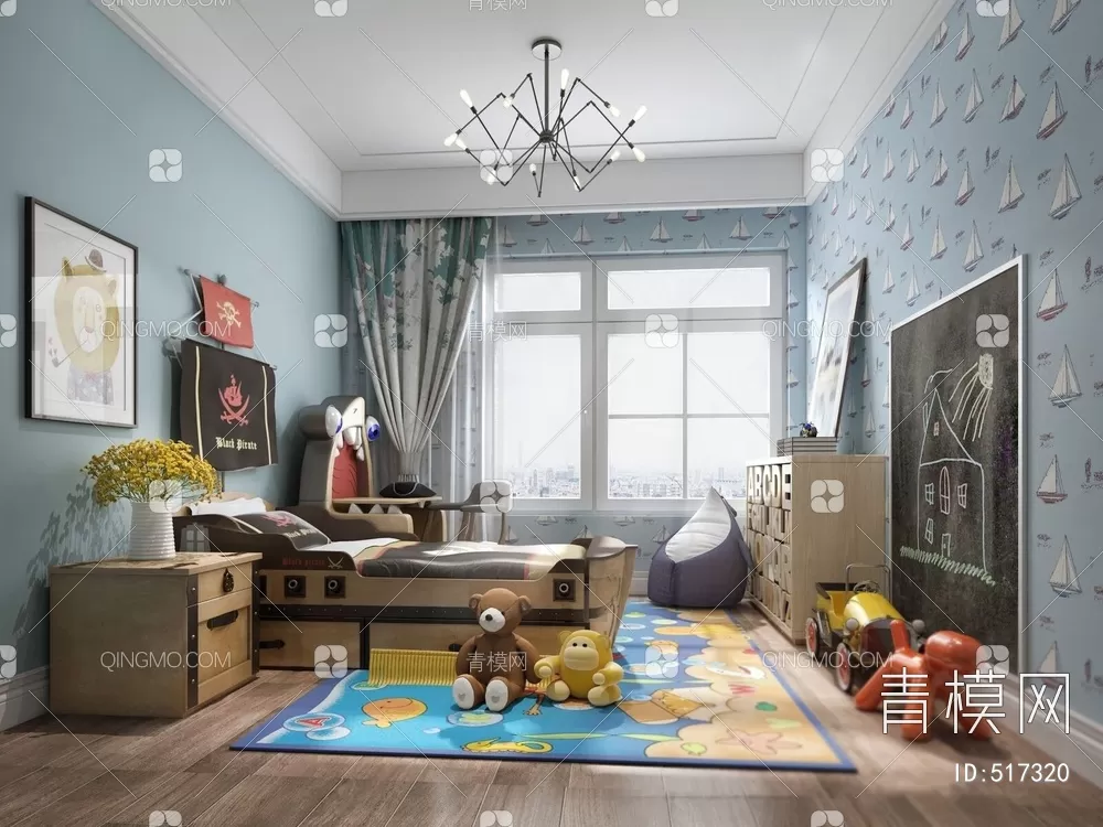 BED FOR KID – 3D MODELS – 295 – PRO