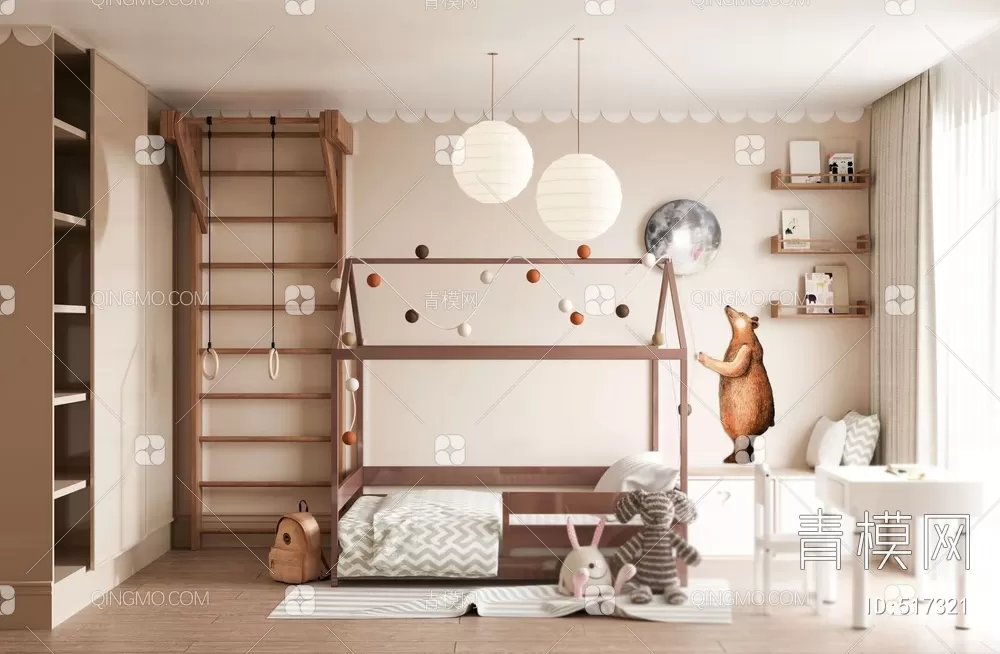 BED FOR KID – 3D MODELS – 296 – PRO