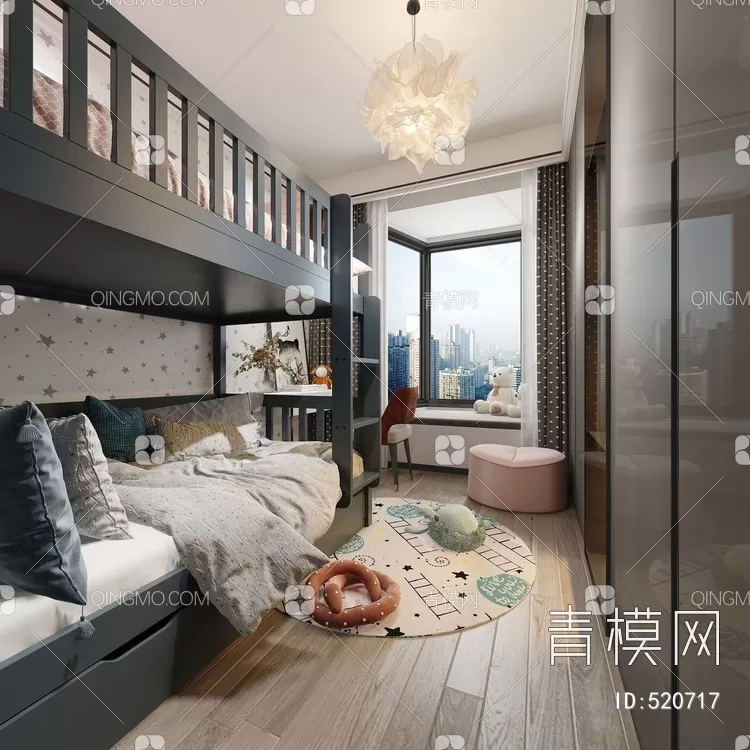 BED FOR KID – 3D MODELS – 297 – PRO